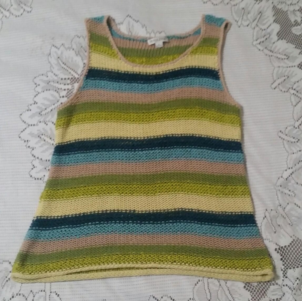 XL striped knit tanktop
